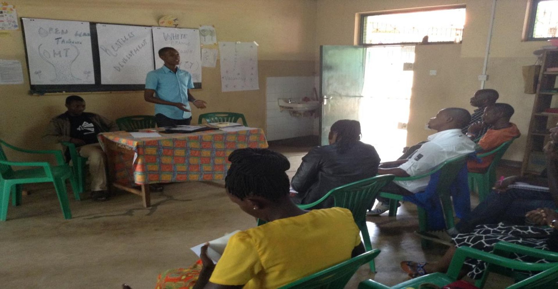 black blue and yellow textile